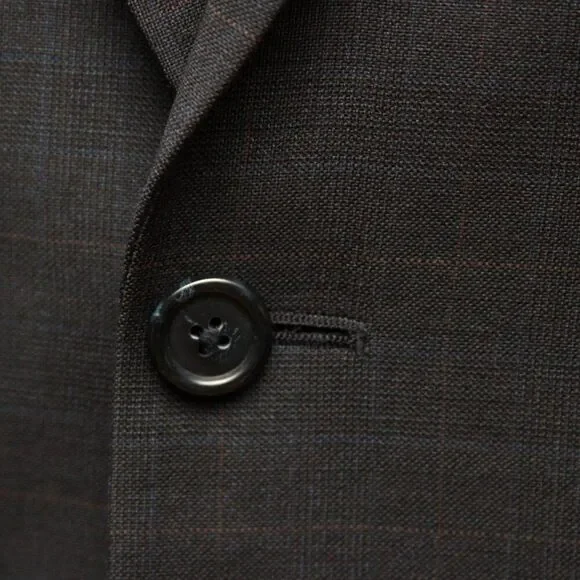 Jos A Bank 42R Navy Sport Coat Blazer Jacket‎ 2B Wool D060388
